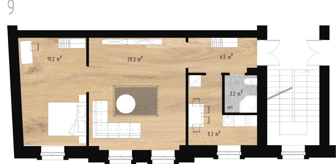 Gourmet Storie'S Ap 68Sqm Renovated Free Parking Riga Exterior foto